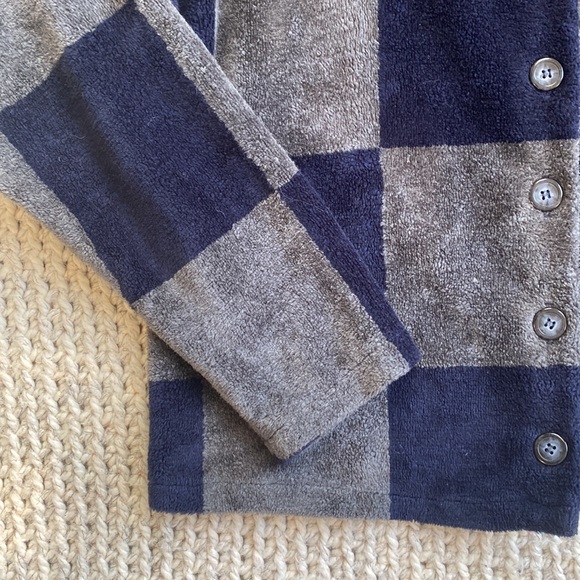 Supply & Demand Checkered Fleece Cropped Boxy Jacket - Picture 2 of 6